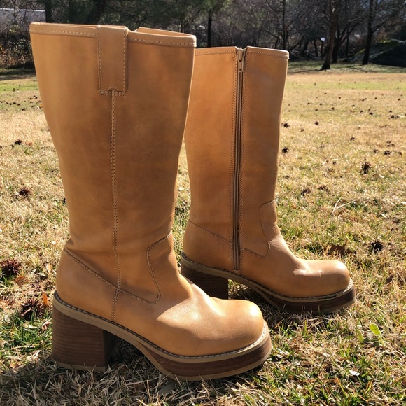 Vintage Candies Leather Platform Boot 